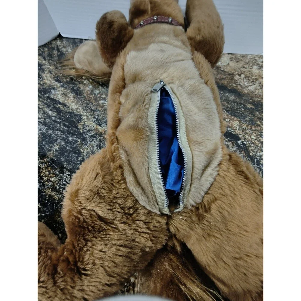 Vintage Radio Shack Plush Dog Stuffed Animal 1980s Retro Radio Dog
